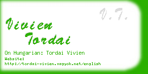 vivien tordai business card